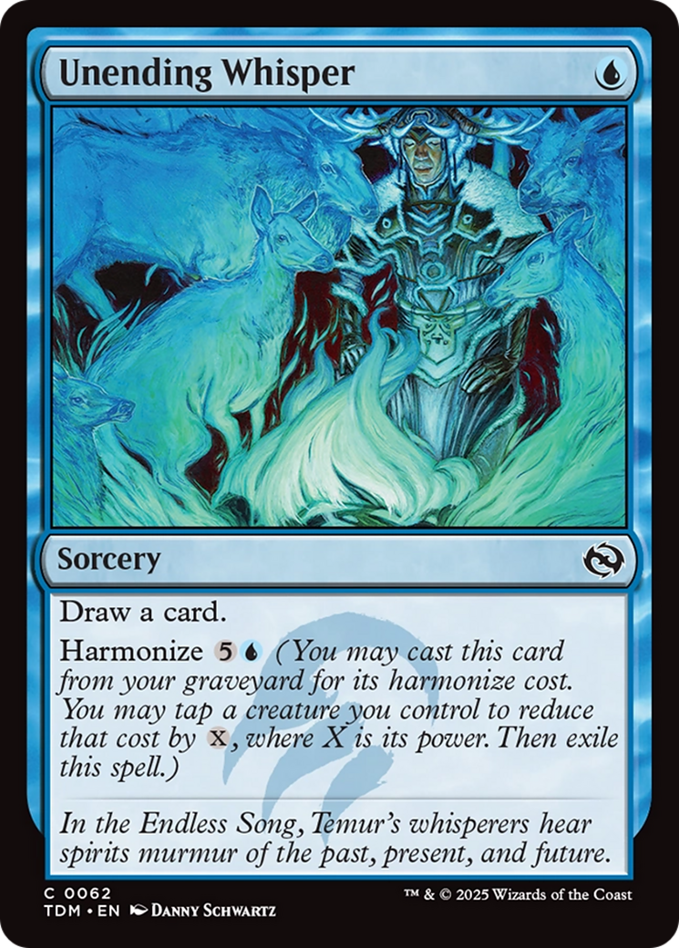 Unending Whisper (TDM-062) - Tarkir: Dragonstorm Foil