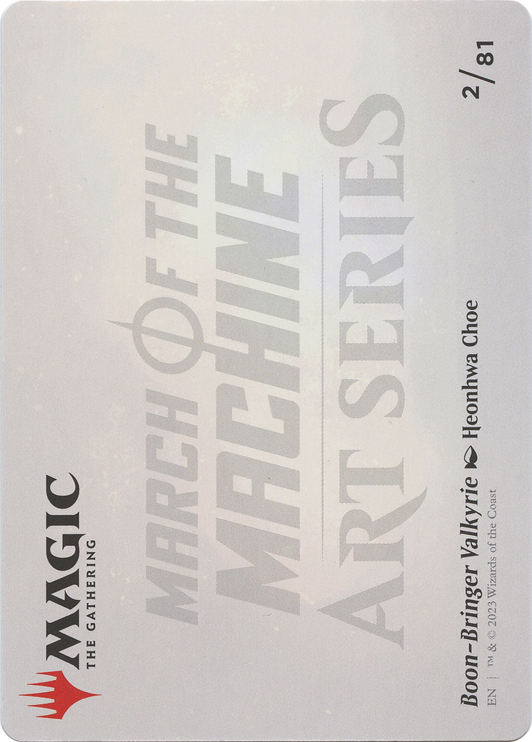 Boon-Bringer Valkyrie // Boon-Bringer Valkyrie (AMOM-002) - March of the Machine Art Series (Borderless) Foil