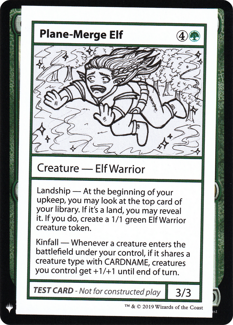 Plane-Merge Elf (CMB1-) - Mystery Booster Playtest Cards 2019