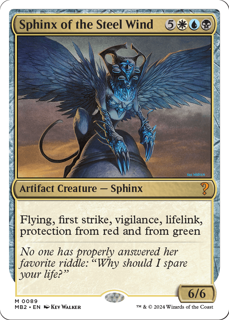 Sphinx of the Steel Wind (White Border) (MB2-089) - Mystery Booster 2