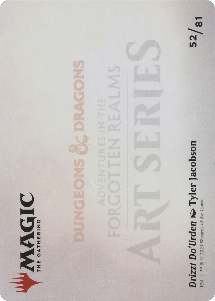 Drizzt Do'Urden // Drizzt Do'Urden (AAFR-052) - Adventures in the Forgotten Realms Art Series (Borderless) Foil