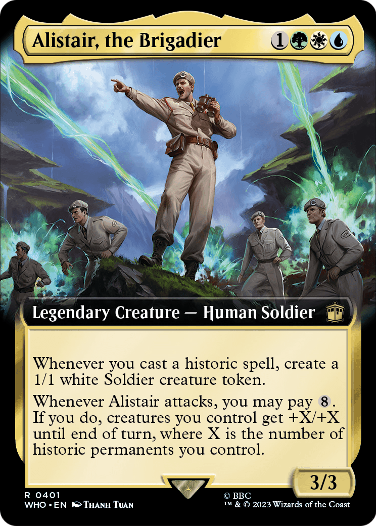 Alistair, the Brigadier (Extended Art) (WHO-401) - Doctor Who: (Extended Art) Foil