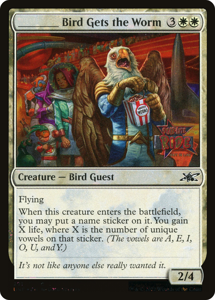 _____ Bird Gets the Worm (Galaxy Foil) (UNF-291) - Unfinity Foil