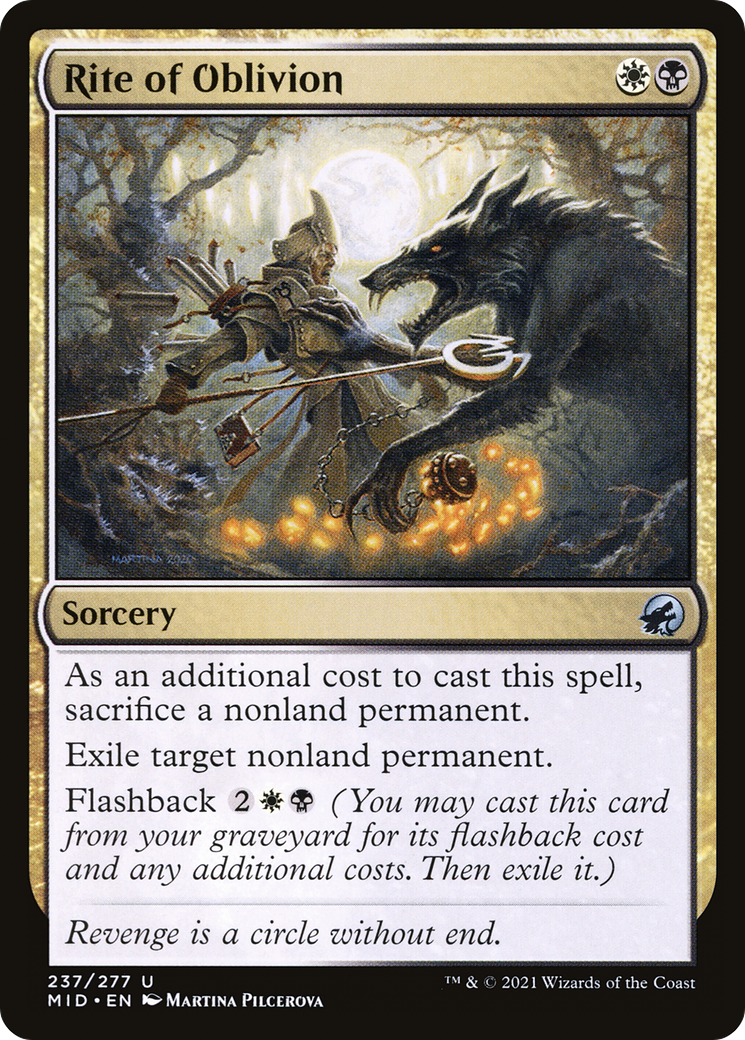 Rite of Oblivion (MID-237) - Innistrad: Midnight Hunt Foil