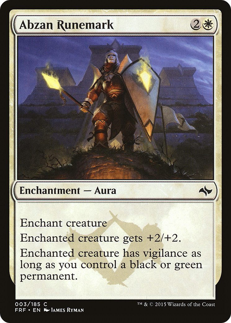 Abzan Runemark (FRF-003) - Fate Reforged