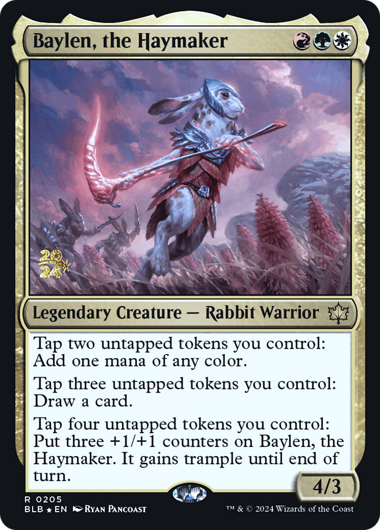 Baylen, the Haymaker (PRE-205) - Bloomburrow Promos Foil