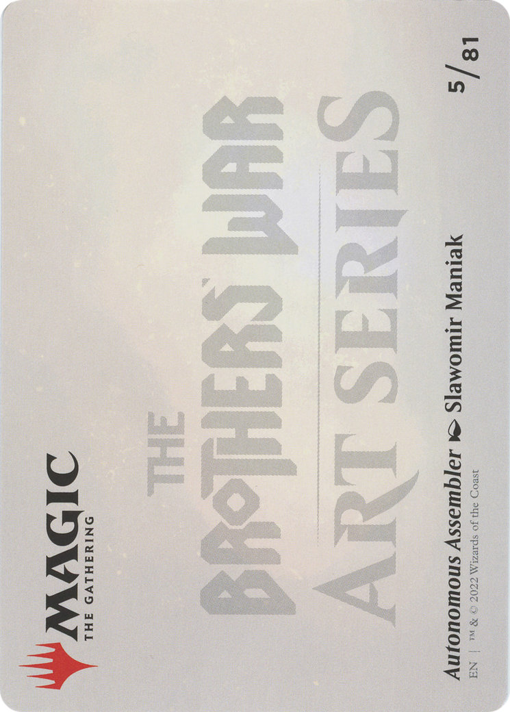 Autonomous Assembler // Autonomous Assembler (ABRO-005) - The Brothers' War Art Series (Borderless) Foil