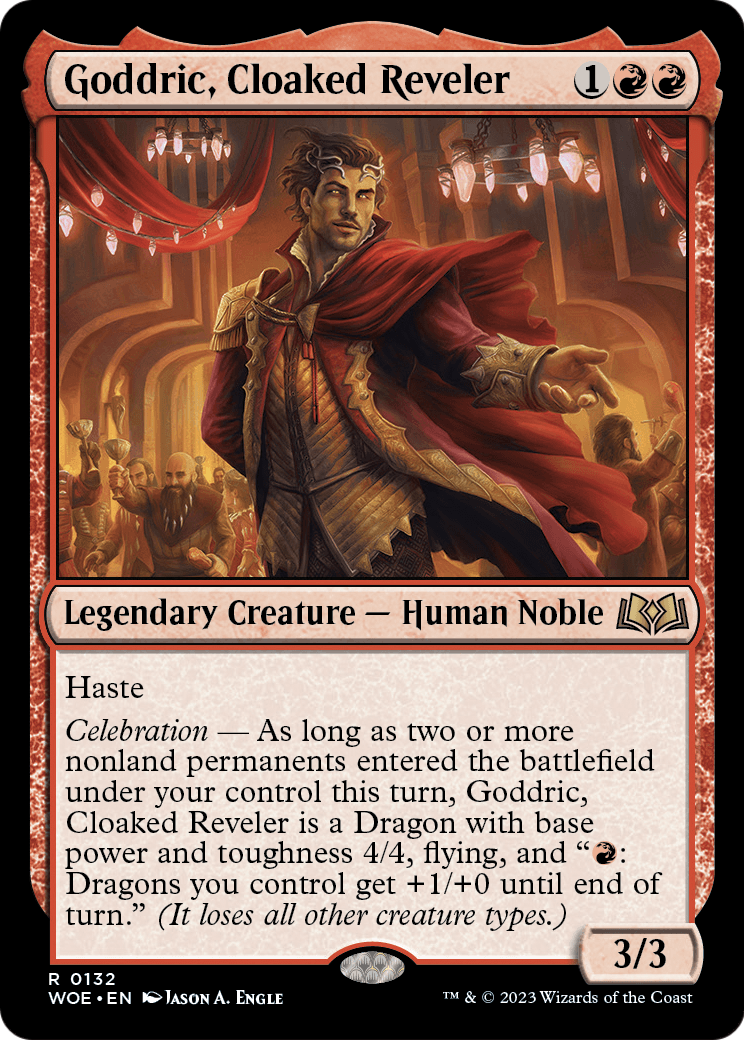 Goddric, Cloaked Reveler (WOE-132) - Wilds of Eldraine