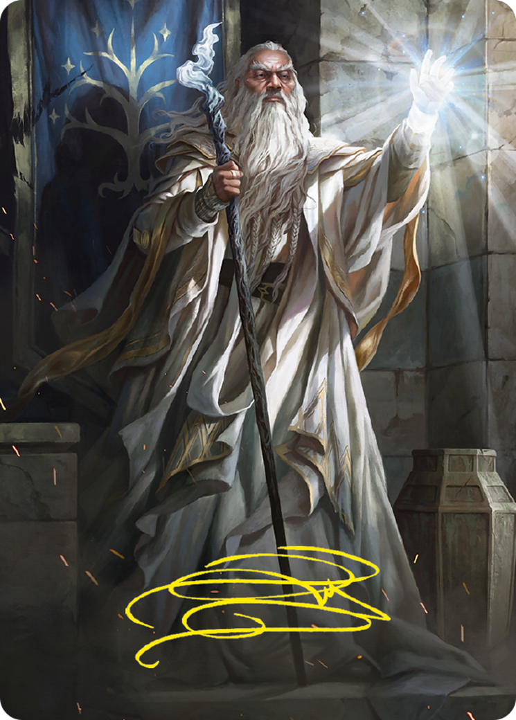 Gandalf the White // Gandalf the White (ASLTR-003) - Tales of Middle-earth Art Series (Borderless) Foil