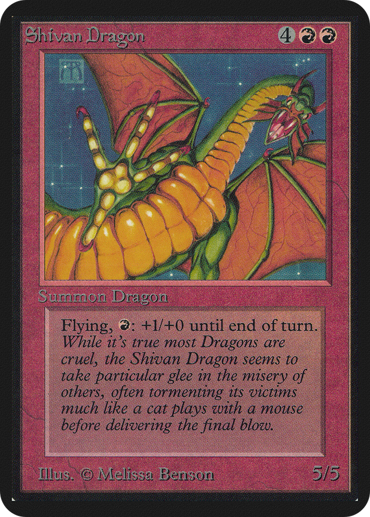 Shivan Dragon (LEA-) - Limited Edition Alpha