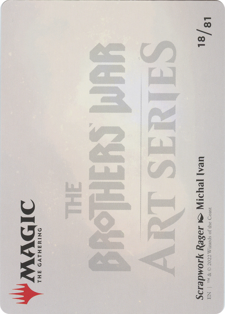 Scrapwork Rager // Scrapwork Rager (ABRO-018) - The Brothers' War Art Series (Borderless) Foil