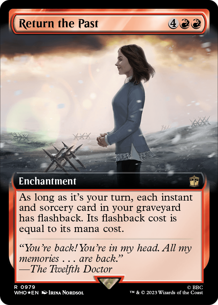 Return the Past (Extended Art) (Surge Foil) (WHO-979) - Doctor Who: (Extended Art) Foil