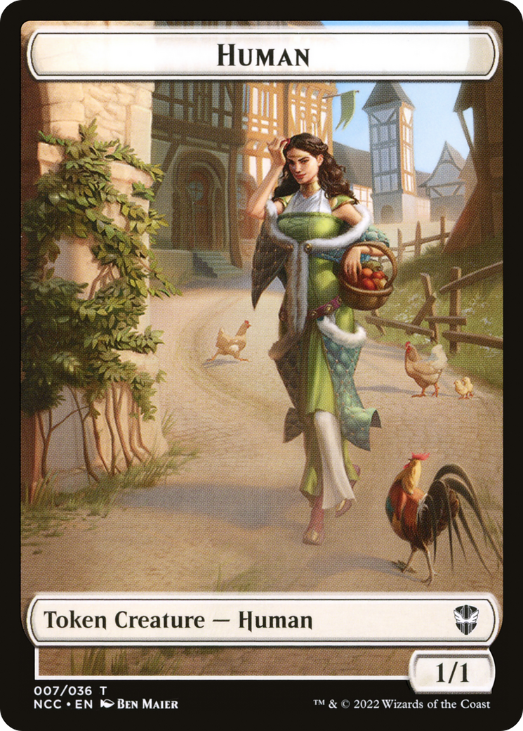 Human (TNCC-007) - New Capenna Commander Tokens Foil