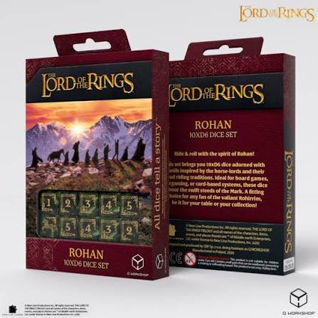 Dados d6 Diseño - LOTR Rohan
